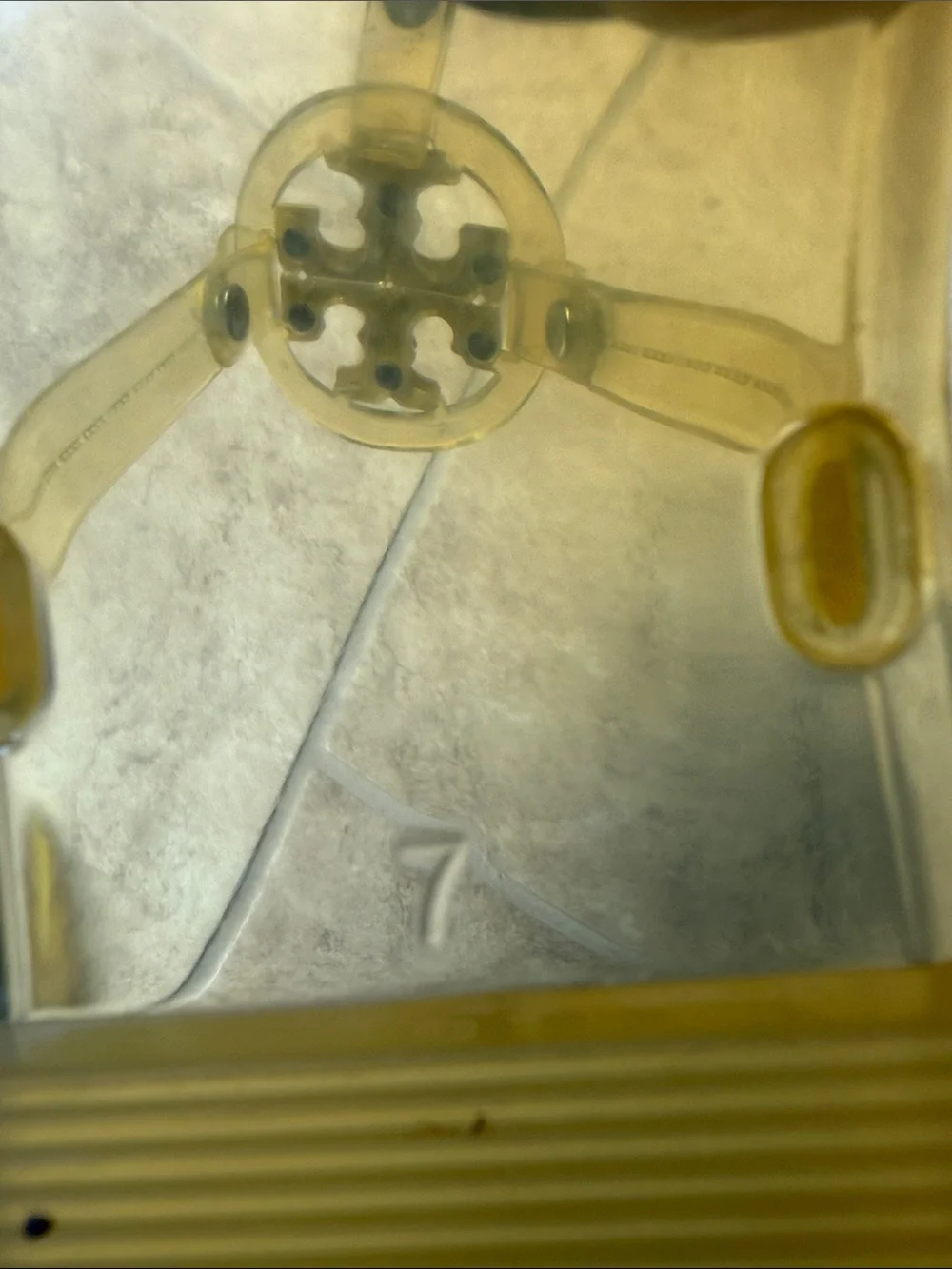 Tory Burch Yellow Jelly Logo Thong Sandals